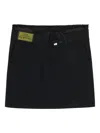Mm6 Maison Margiela Belt A-line Mini Skirt In Black