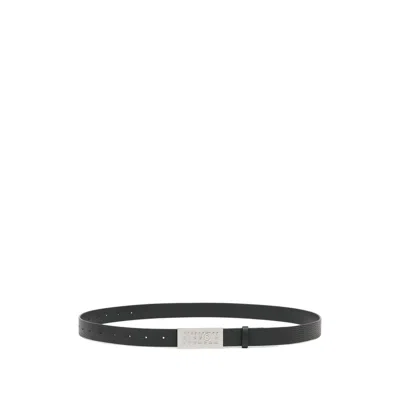 Mm6 Maison Margiela Numeric Plaque Belt In Black