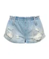Mm6 Maison Margiela Denim Shorts In Blue