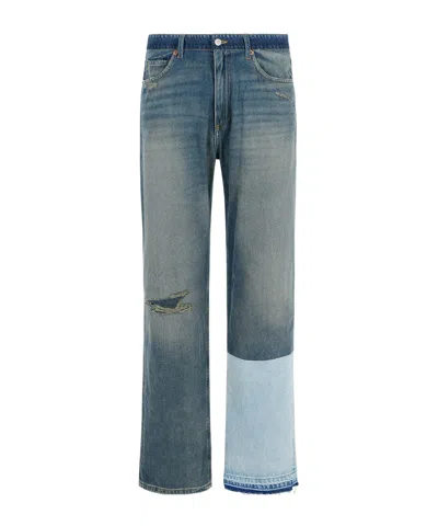 Mm6 Maison Margiela Belt-loop Jeans In Gray