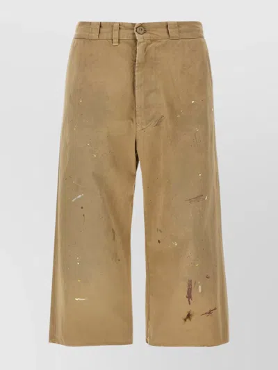 MM6 MAISON MARGIELA BELT LOOPS PAINT SPLATTER DESIGN SHORTS