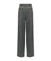 Mm6 Maison Margiela Mm6 By Maison Margiela High-waisted Tailored Pants With Wide Leg In Gray