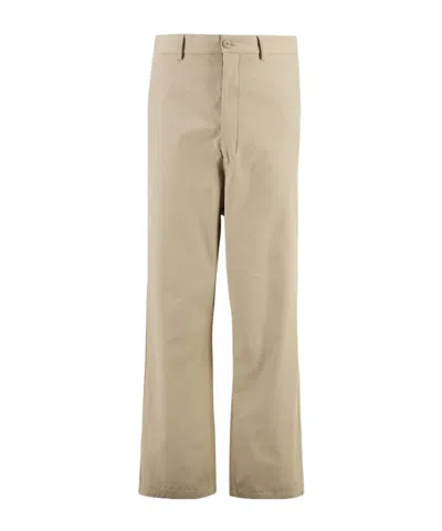 Mm6 Maison Margiela Belt Ring Casual Pants In Nude