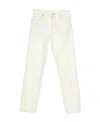 Mm6 Maison Margiela Belt Ring Denim Trousers In White