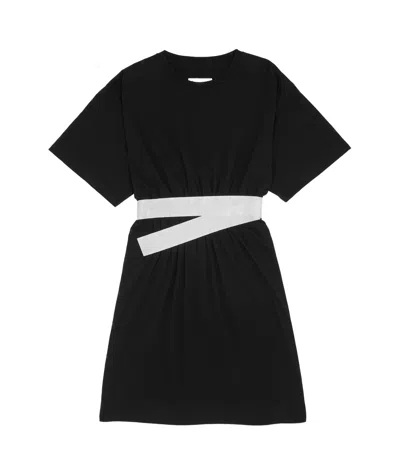 MM6 MAISON MARGIELA MM6 MAISON MARGIELA TAPED JERSEY MINI DRESS