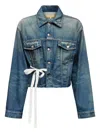 Mm6 Maison Margiela Belted Denim Jacket