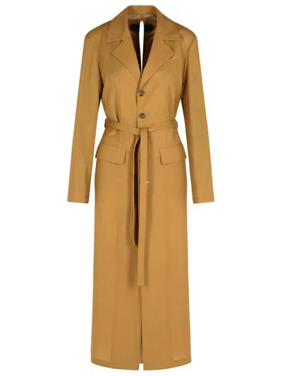 Mm6 Maison Margiela Beige Wool Trench Coat