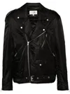 Mm6 Maison Margiela Mm6 By Maison Margiela Nylon Biker Jacket With Adjustable Belt And Multiple Pockets In 黑色
