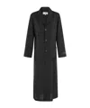 Shop Mm6 Maison Margiela Belted Single-breasted Maxi Coat In Black