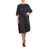 Mm6 Maison Margiela Belted Striped Viscose Midi Dress In White/black