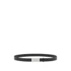 Mm6 Maison Margiela Digital Logo Belt In Black