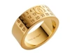 Mm6 Maison Margiela Numeric Minimal Signature Ring In Gold