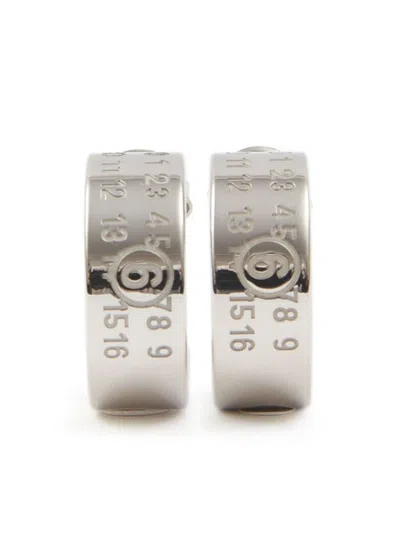 Mm6 Maison Margiela Metal Earrings In Metallic