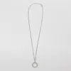 Mm6 Maison Margiela Round Pendant Chain Necklace With Engraved Numbers