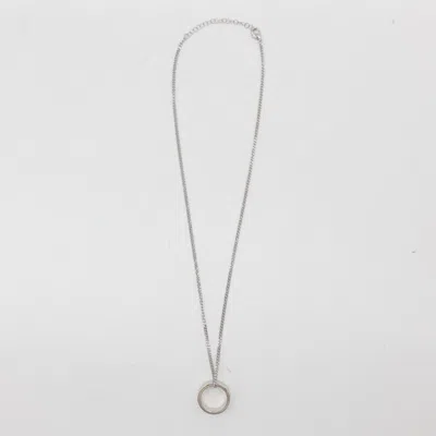 MM6 MAISON MARGIELA MM6 MAISON MARGIELA SILVER METAL NECKLACE