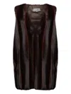 Mm6 Maison Margiela Faux-fur Mini Dress In Black