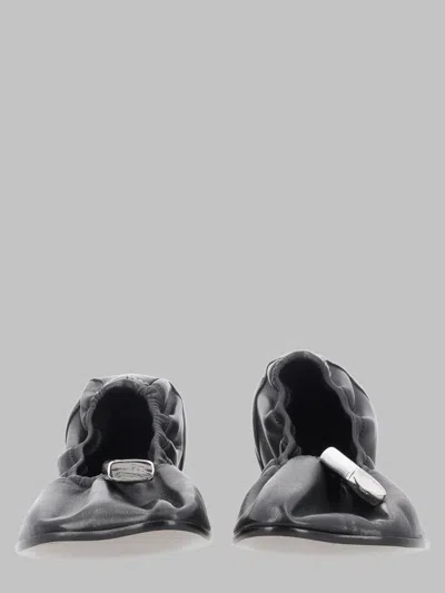 Mm6 Maison Margiela Numeric Anatomic Ballet Flat In Black