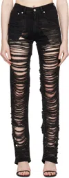 Mm6 Maison Margiela Distressed Slim Fit Jeans