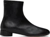 Mm6 Maison Margiela Black Anatomic Ankle Boot In T8013 Black