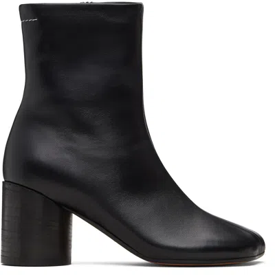 Mm6 Maison Margiela Black Anatomic Ankle Boots