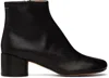 Mm6 Maison Margiela Mm6 By Maison Margiela 6 Anatomic 50 Ankle Boots - Leather - Black In Black