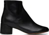 Mm6 Maison Margiela Black Anatomic Ankle Boots In T8013 Black