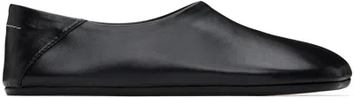 Mm6 Maison Margiela Black Anatomic Loafers In T8013 Black