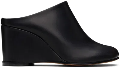 MM6 MAISON MARGIELA BLACK ANATOMIC SLIPPER MULES
