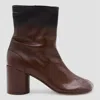 Mm6 Maison Margiela Black And Brown Boots In Brown