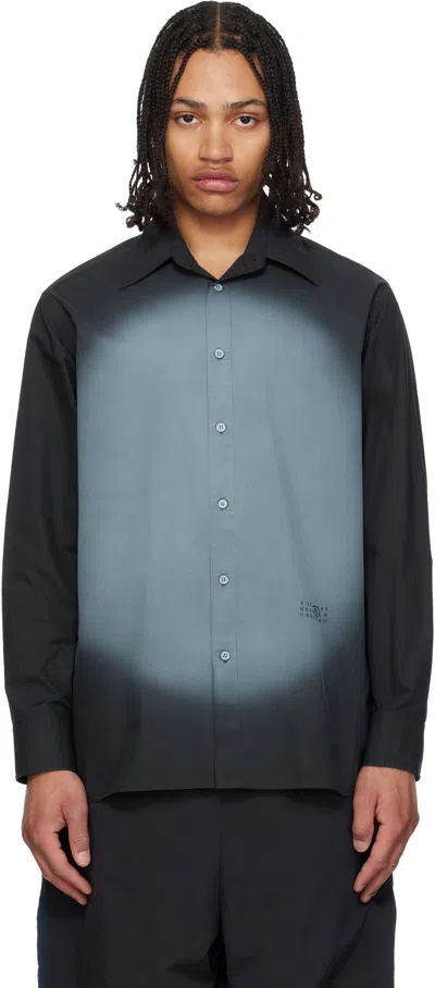 MM6 MAISON MARGIELA BLACK & GRAY SPOTLIGHT FADED SHIRT