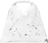 Mm6 Maison Margiela Handbag With Textured Surface And Top Handle In Ha544 Black/white