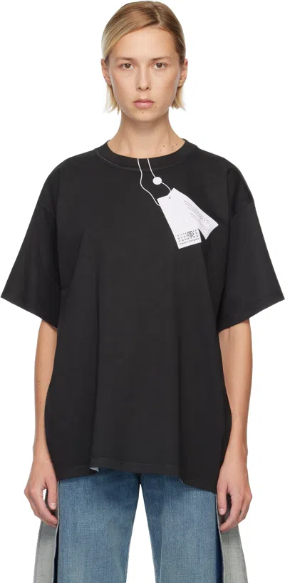 Mm6 Maison Margiela Black & White Trompe L'oeil T-shirt