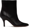 Mm6 Maison Margiela Pointed Toe Stiletto Heel Ankle Boot In Black