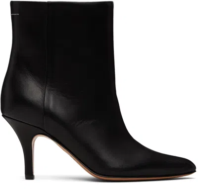 MM6 MAISON MARGIELA BLACK ARCHITYPE ANKLE BOOTS