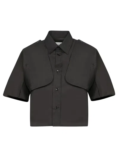 Mm6 Maison Margiela Black Button Up Shirt