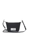 MM6 MAISON MARGIELA MM6 MAISON MARGIELA BLACK BAG WITH LOGO PATCH