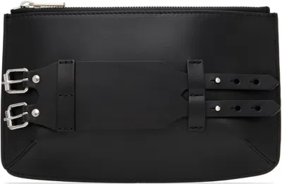 Mm6 Maison Margiela Black Bracelet Clutch In Ha751 Black/black