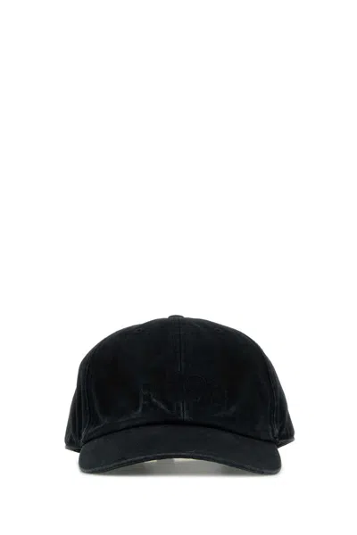 MM6 MAISON MARGIELA BLACK CANVAS BASEBALL CAP