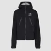 Mm6 Maison Margiela Windbreaker Hooded Waterproof Adjustable Cuffs In Black