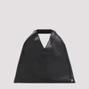 Mm6 Maison Margiela Mm6 By Maison Margiela Asymmetrical Black Mini Bag With Distinctive Handle In Black