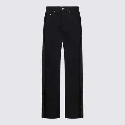 MM6 MAISON MARGIELA BLACK COTTON DENIM JEANS