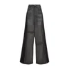 Mm6 Maison Margiela Wide-leg Jeans In Black