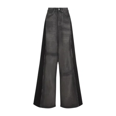 Mm6 Maison Margiela Black Cotton Jeans