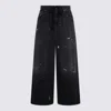 Mm6 Maison Margiela Black Cotton Jeans In Black