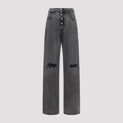 Mm6 Maison Margiela Black Cotton Jeans