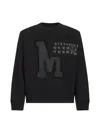 Mm6 Maison Margiela Numeric Motif Embroidered Sweatshirt In Black