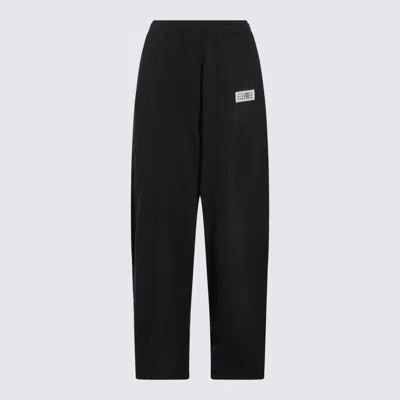 MM6 MAISON MARGIELA BLACK COTTON PANTS