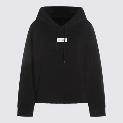 Mm6 Maison Margiela Black Cotton Sweatshirt