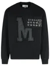 Mm6 Maison Margiela Numeric Motif Embroidered Sweatshirt In Black