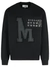 Mm6 Maison Margiela Numeric Motif Embroidered Sweatshirt In Black